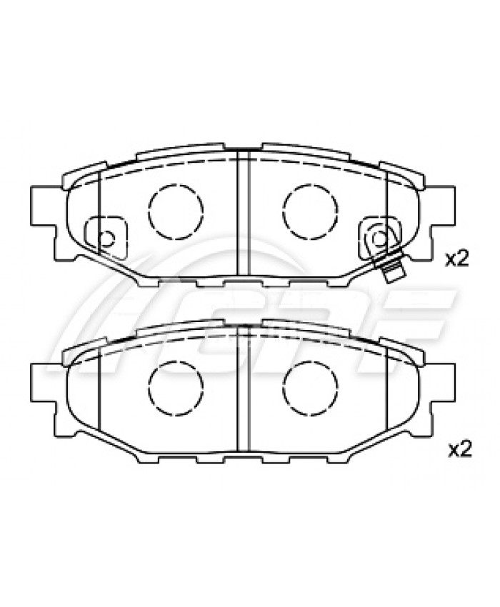 REF: CPF0681RB4 - PLAQUETTE DE FREIN CPF