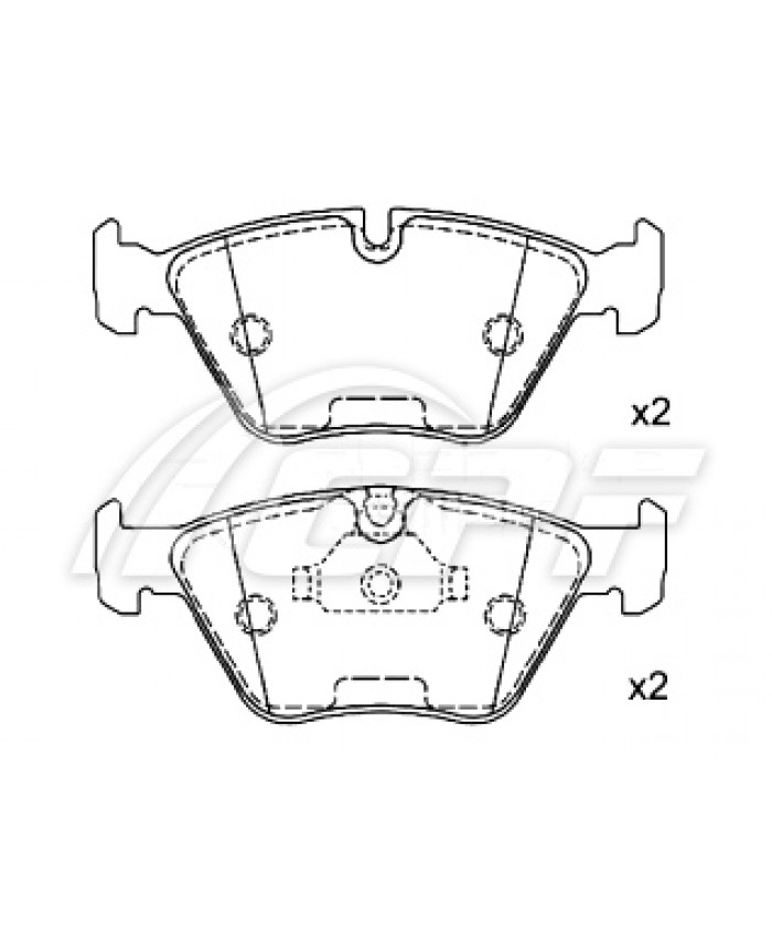 REF: CPF0715RB7 - PLAQUETTE DE FREIN CPF