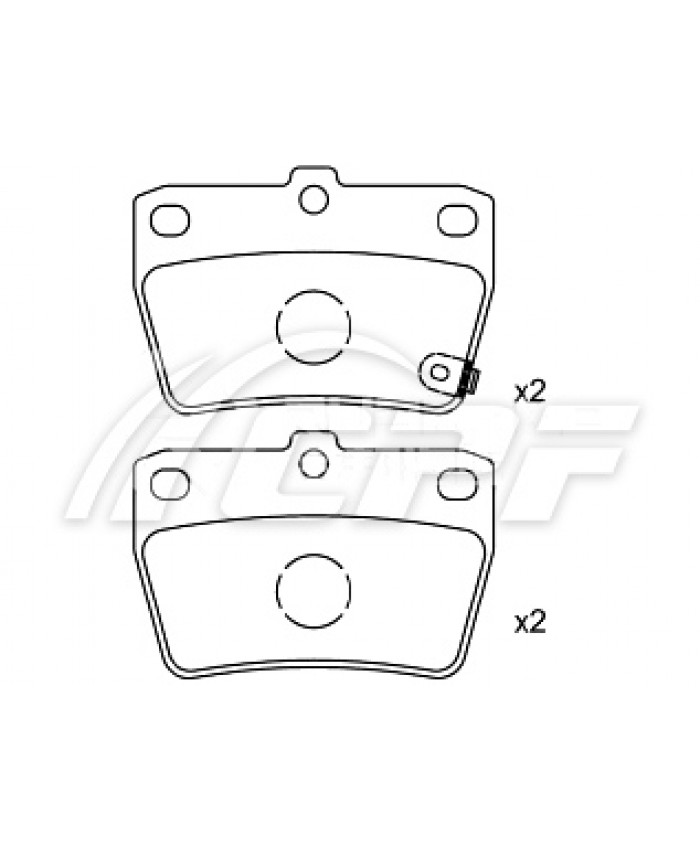 REF: CPF0723RB3 - PLAQUETTE DE FREIN CPF