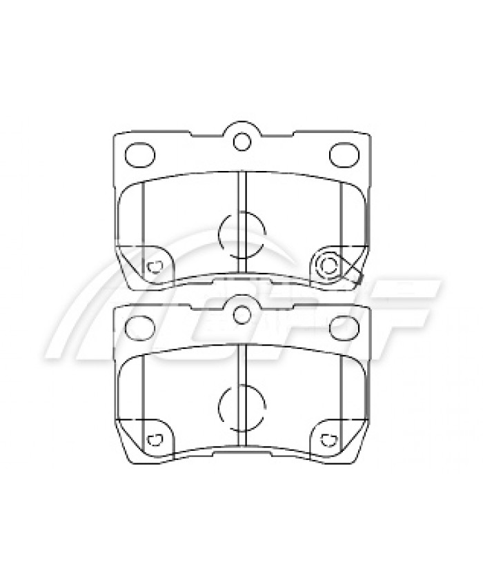 REF: CPF0726RB5 - PLAQUETTE DE FREIN CPF