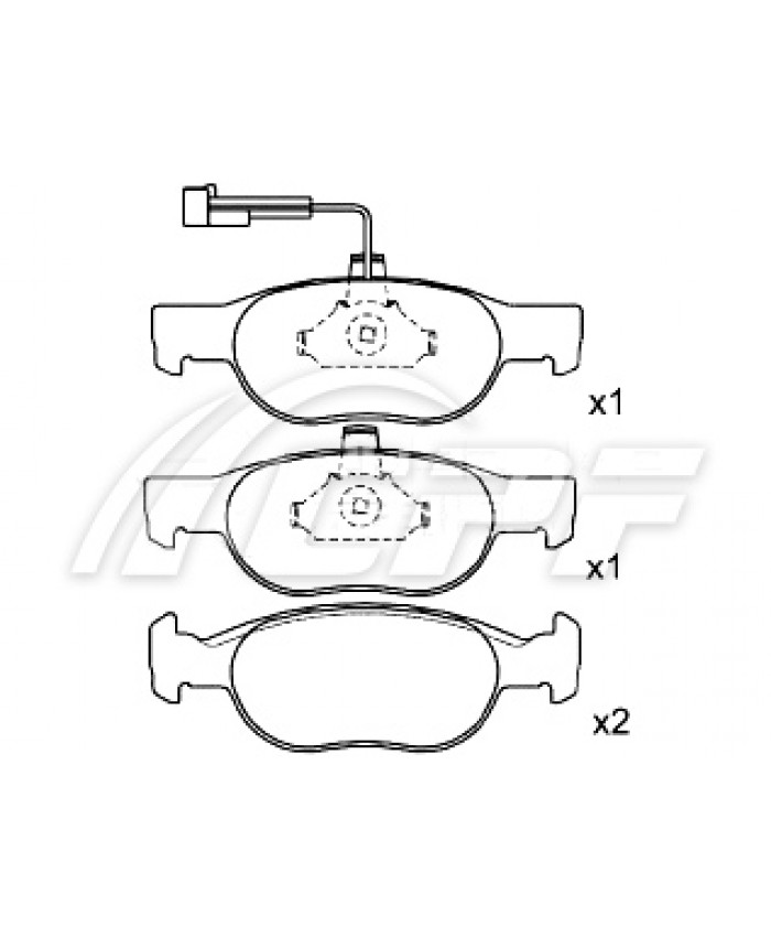 REF: CPF0773RB4 - PLAQUETTE DE FREIN CPF