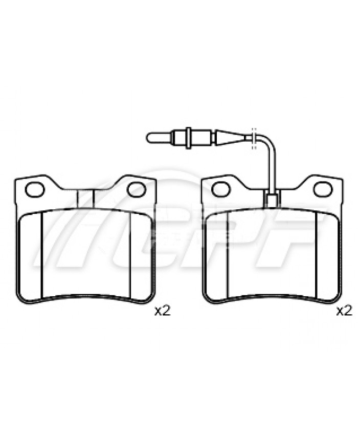 REF: CPF0777RB5 - PLAQUETTE DE FREIN CPF