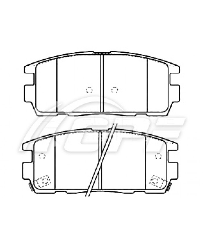 REF: CPF0790RB6 - PLAQUETTE DE FREIN CPF