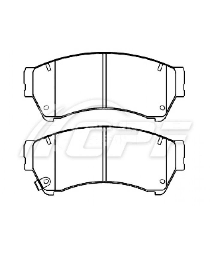 REF: CPF0792RB7 - PLAQUETTE DE FREIN CPF
