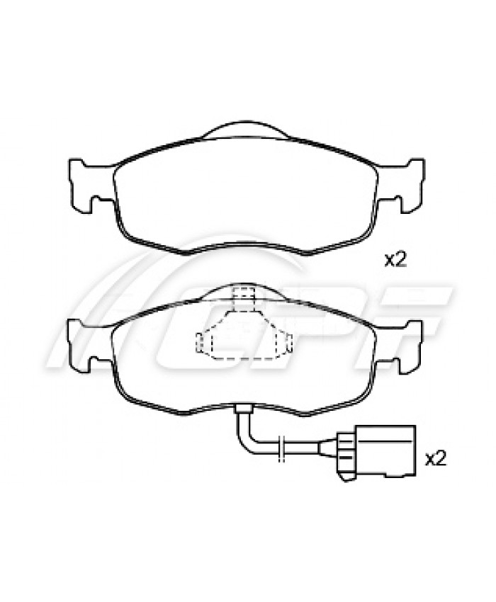 REF: CPF0820RB5 - PLAQUETTE DE FREIN CPF