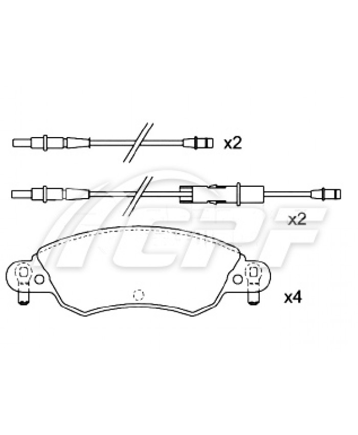 REF: CPF0835RB5 - PLAQUETTE DE FREIN CPF