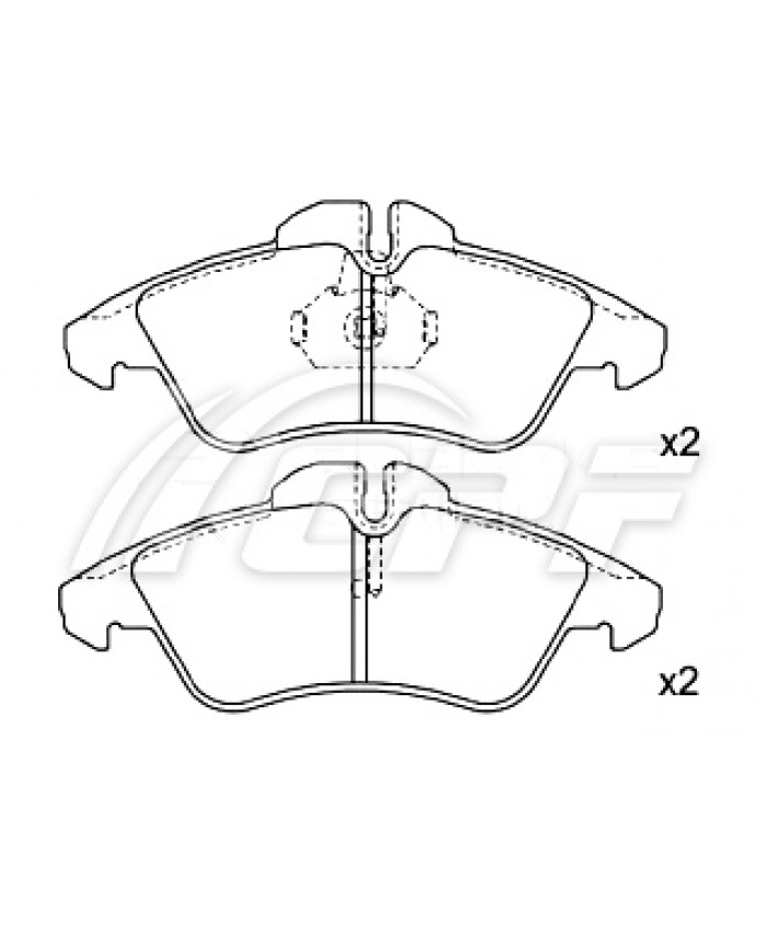 REF: CPF0883RB4 - PLAQUETTE DE FREIN CPF