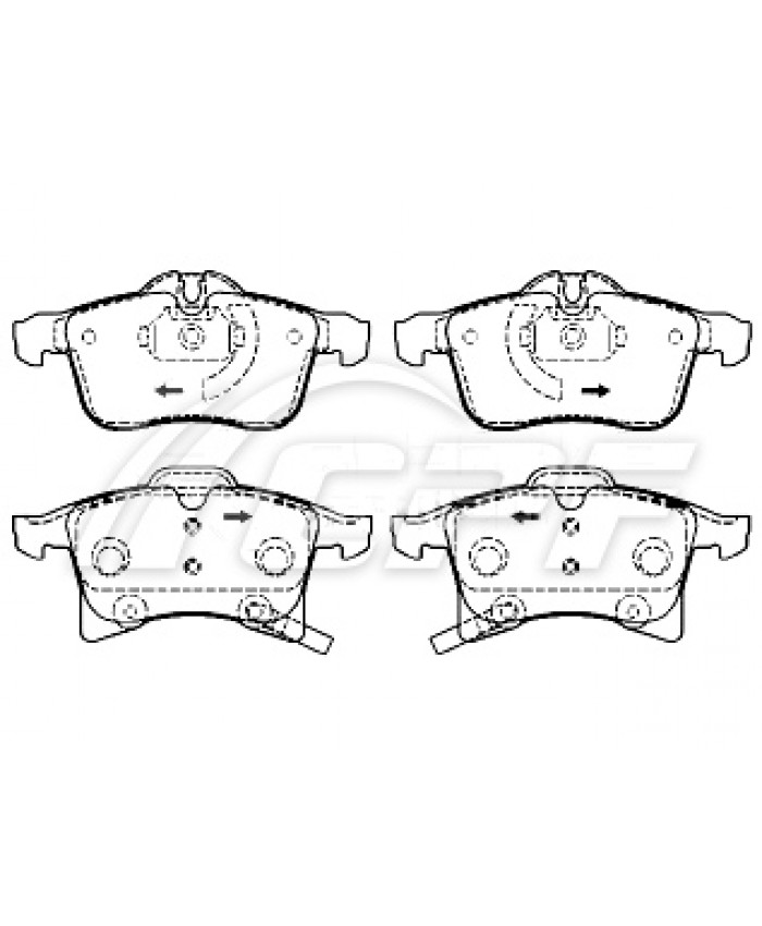 REF: CPF0947RB5 - PLAQUETTE DE FREIN CPF