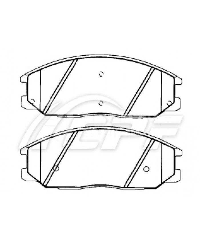 REF: CPF0972RB6 - PLAQUETTE DE FREIN CPF