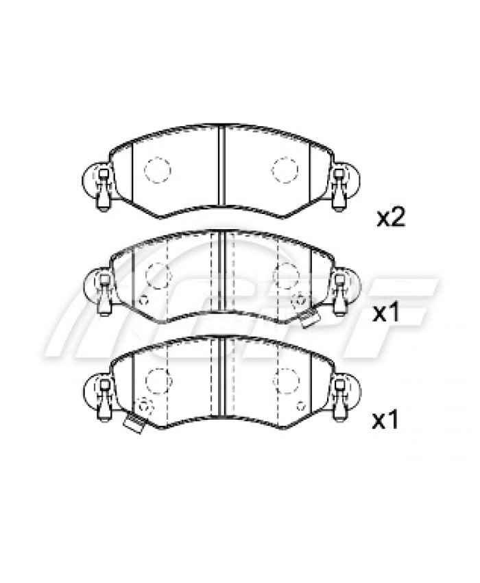 REF: CPF0981RB3 - PLAQUETTE DE FREIN CPF